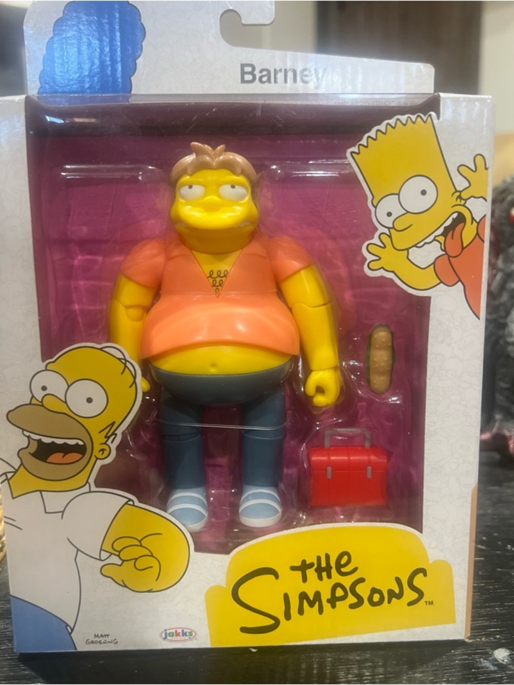 The Simpsons Barney Action Figure - Orange Shirt